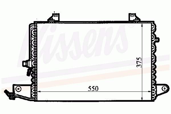 Радіатор кондиціонера 94213 Nissens