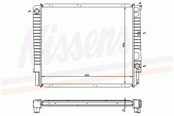 Купити 5003852 Volvo Радіатор двигуна