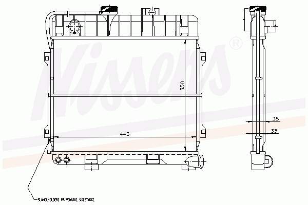 Радіатор охолодження Nissens 60674