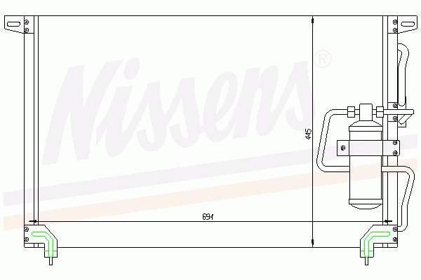 Конденсатор кондиціонера Nissens 94232 ціна, від 104.93 USD