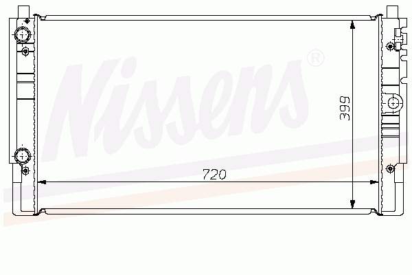 Радіатор основний Nissens 65238A ціна, від 113.06 USD