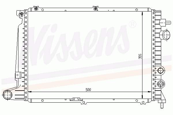 Купити 63057 Nissens Радіатор двигуна