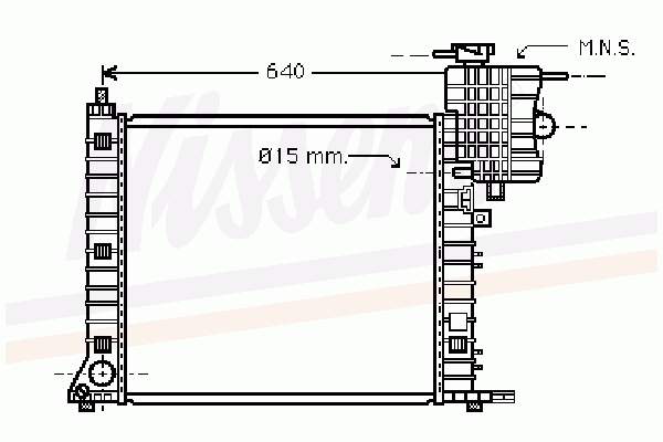 62559 Nissens Радіатор охолодження двигуна