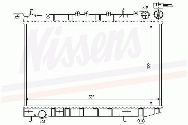 Радіатор 62949 Nissens