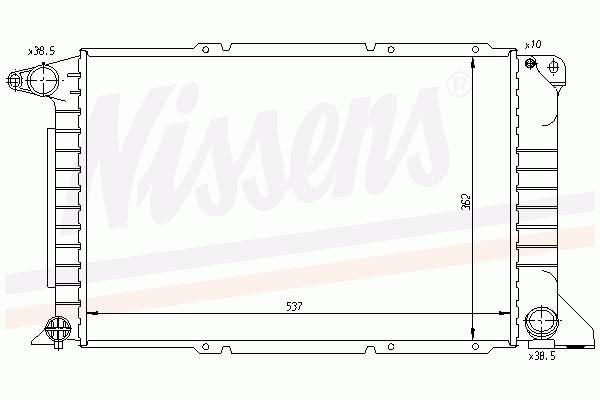 62080A Nissens Радіатор охолодження двигуна