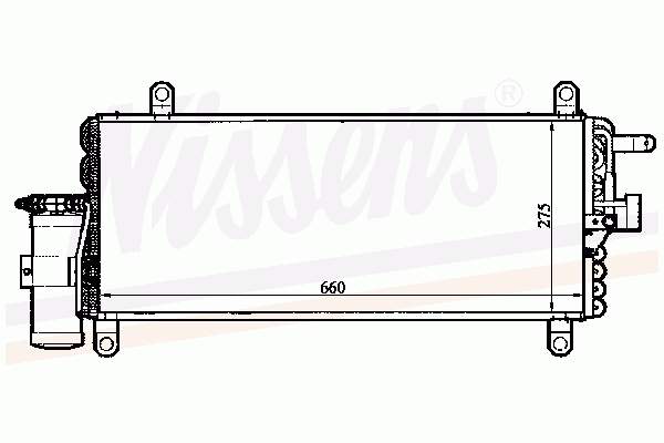 Радіатор кондиціонера 94280 Nissens