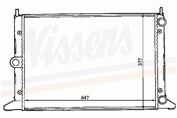 Купити 63991 Nissens Радіатор двигуна