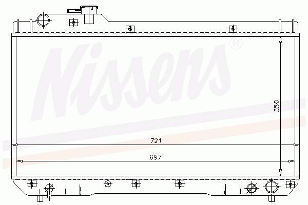 64706 Nissens Радіатор охолодження двигуна