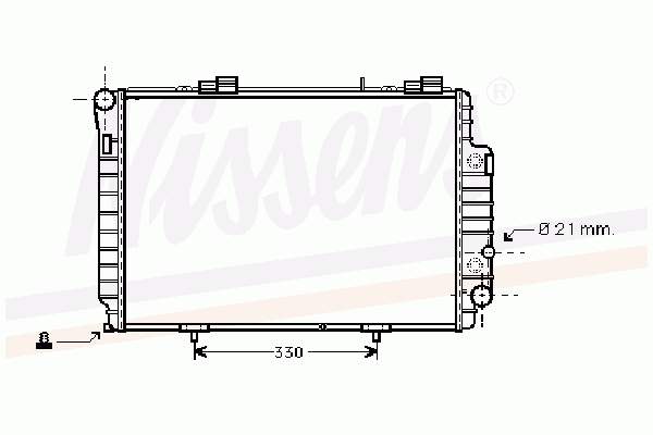 Радіатор основний Nissens 62618 ціна, від 172.28 USD