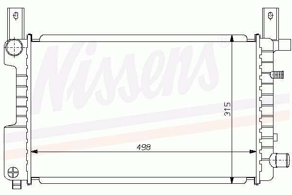 Радіатор основний Nissens 62076A ціна, від 112.28 USD