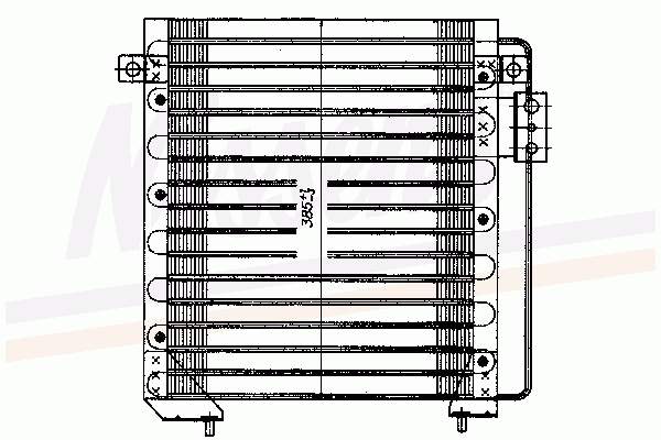 Радіатор кондиціонера 94266 Nissens