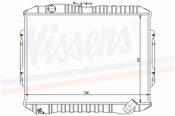 Радіатор основний Nissens 62840 ціна, від 131.58 USD