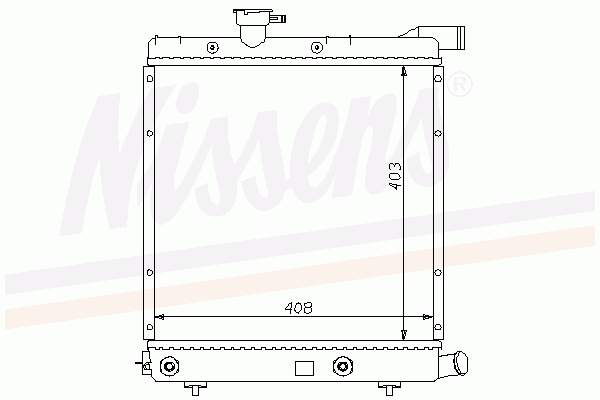Радіатор основний Nissens 60979 ціна, від 189.71 USD