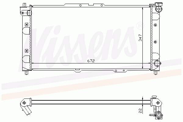 Радіатор охолодження Nissens 62382A