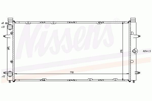 Купити 65242A Nissens Радіатор двигуна