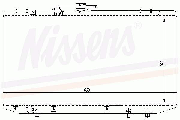 Радіатор основний Nissens 64843 ціна, від 72.04 USD