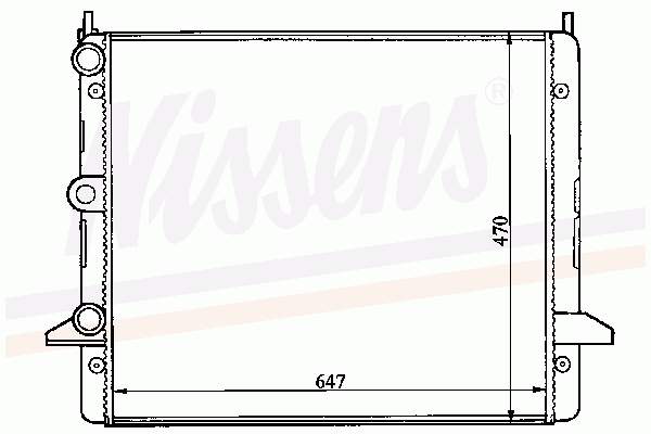 Купити 63992 Nissens Радіатор двигуна