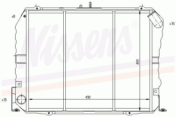 Радіатор основний Nissens 64737 ціна, від 132.62 USD