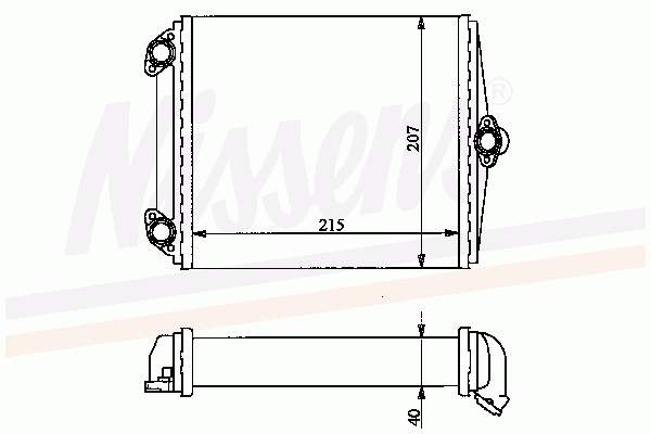 Купити 72001 Nissens Теплообмінник