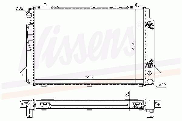 Радіатор 60469A Nissens