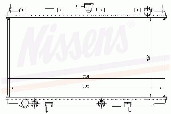 62924A Nissens Радіатор охолодження двигуна