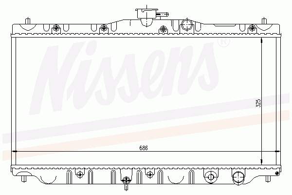 Радіатор основний Nissens 63304 ціна, від 85.27 USD