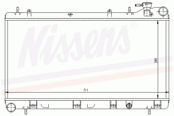 Купити 64185 Nissens Радіатор двигуна