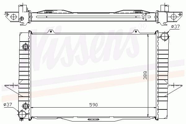 Купити 65535A Nissens Радіатор двигуна