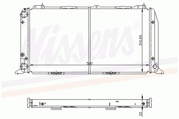 Радіатор основний Nissens 60436 ціна, від 44.51 USD