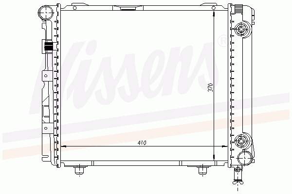 Купити 62650 Nissens Радіатор двигуна
