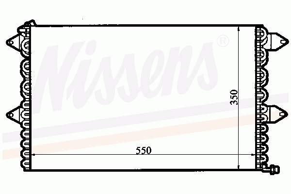 Радіатор кондиціонера 94204 Nissens