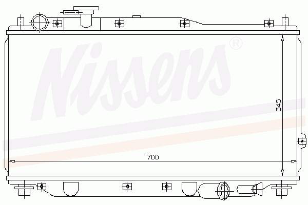 Радіатор основний Nissens 66604 ціна, від 97.35 USD