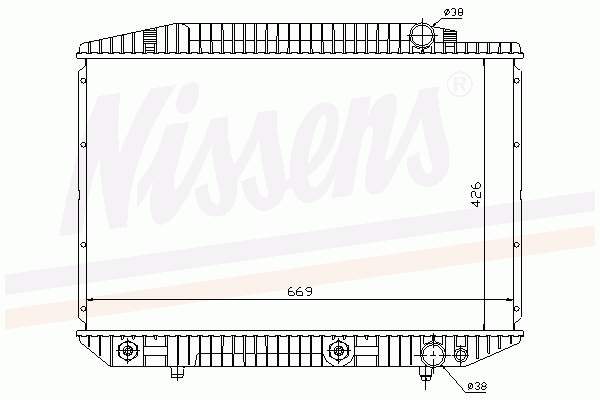 Радіатор охолодження Mercedes A1265003303