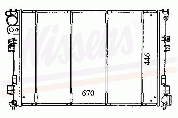 Радіатор основний Nissens 61875 ціна, від 63.07 USD