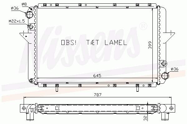 Купити 7700745110 Renault (RVI) Радіатор двигуна
