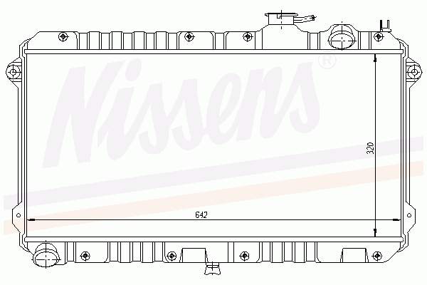 Купити 62447 Nissens Радіатор двигуна