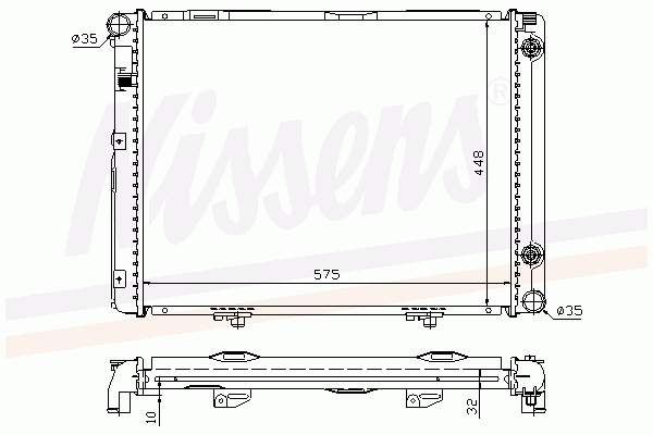 Радіатор A2015002103 Mercedes
