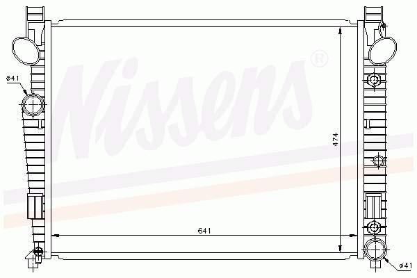 Купити 62772 Nissens Радіатор двигуна