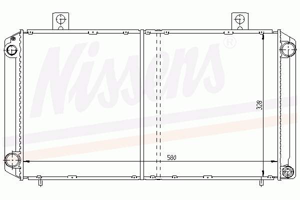 Радіатор основний Nissens 64057A ціна, від 133.57 USD
