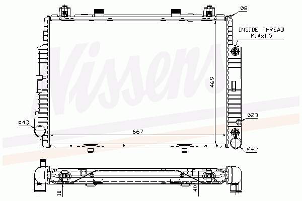 Радіатор 62716A Nissens