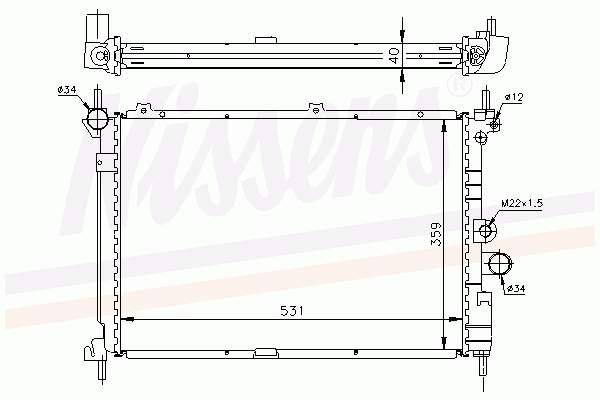 Купити 90353025 Opel Радіатор двигуна