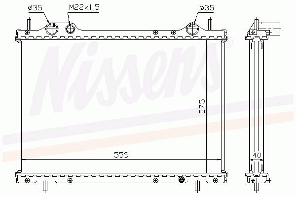 Радіатор 61792A Nissens