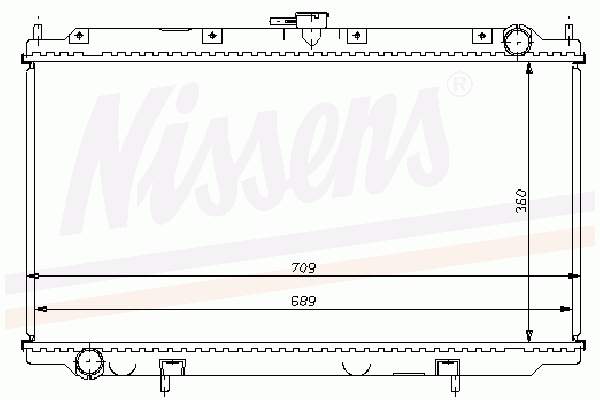 Радіатор основний Nissens 62923A ціна, від 77.07 USD