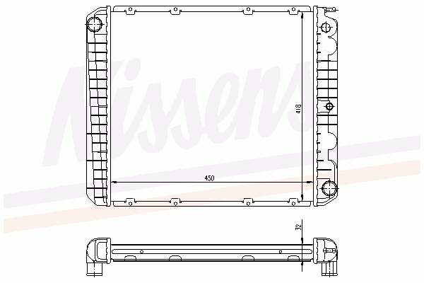 Радіатор 65525A Nissens