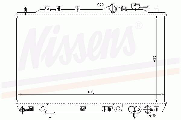 Радіатор основний Nissens 67006 ціна, від 91.99 USD