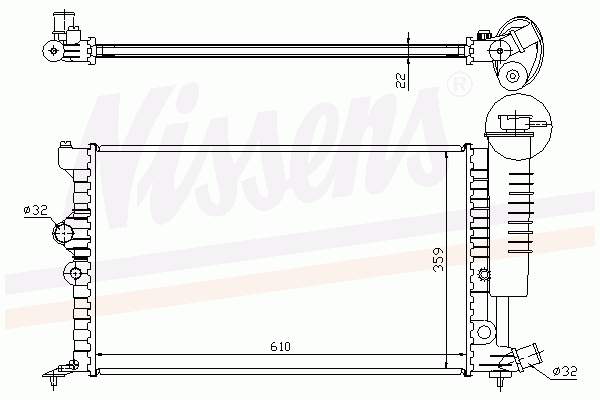 Радіатор 61399A Nissens