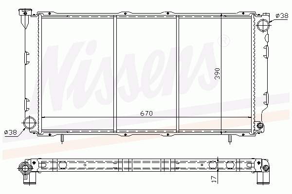 Радіатор 64087 Nissens