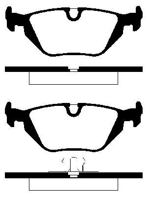Задні гальмівні колодки NK 221516 ціна, від 21.15 USD