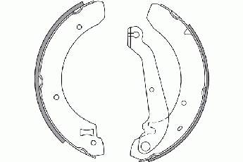 Колодки гальмові задні, барабанні 2725391 NK
