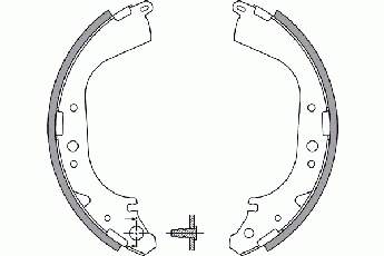 Колодки гальмові задні, барабанні 2799519 NK